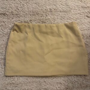 Abercrombie & Fitch Yellow Mini Skirt